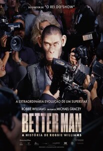 Imagem do filme Better Man - A História de Robbie Williams